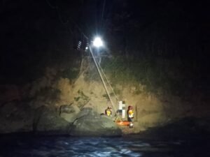 Bomberos de Yopal rescataron a persona lesionada en la vía hacia El Morro