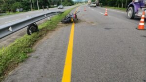 Choque de motocicleta en Aguazul dejó tres heridos