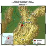 Sismo de magnitud 5,1 sacudió este miércoles a Santander